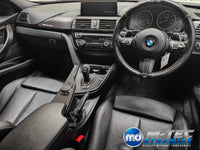 WRAPPING SERVICE - BMW F3X INTERIOR TRIM SET - TEXTURED CARBON / GLOSS BLACK ACCENT - (F30 F31 F32 F33 F36)