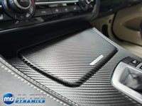 WRAPPING SERVICE - BMW 6-SERIES F06 GRAN COUPE INTERIOR TRIM SET - TEXTURED GLOSSY BLACK CARBON (MTD-TEX)