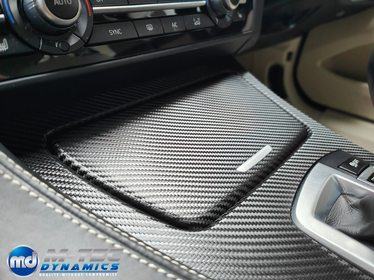 WRAPPING SERVICE - BMW 6-SERIES F12 F13 INTERIOR TRIM SET - TEXTURED GLOSSY BLACK CARBON (MTD-TEX)