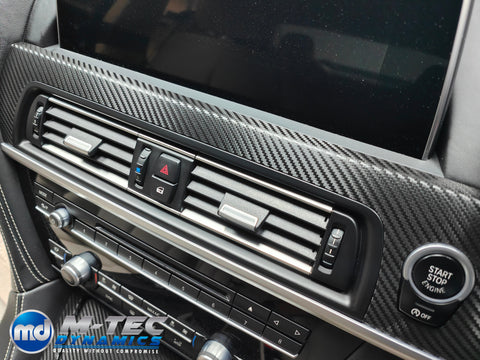 WRAPPING SERVICE - BMW 6-SERIES F12 F13 INTERIOR TRIM SET - DEEP TEXTURED GLOSSY BLACK CARBON (MTD-TEX)