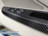 WRAPPING SERVICE - BMW 6-SERIES F06 GRAN COUPE INTERIOR TRIM SET - TEXTURED GLOSSY BLACK CARBON (MTD-TEX)
