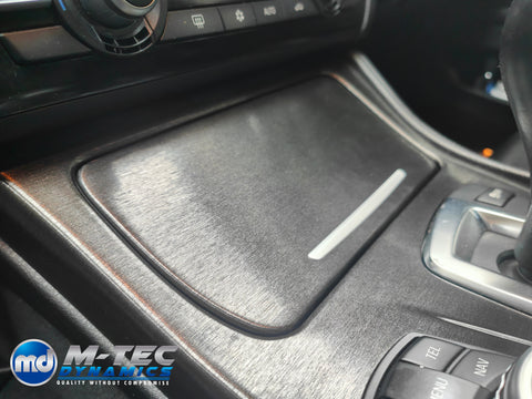 WRAPPING SERVICE - BMW F10 F11 INTERIOR TRIM SET - BLACK BRUSHED ALUMINIUM