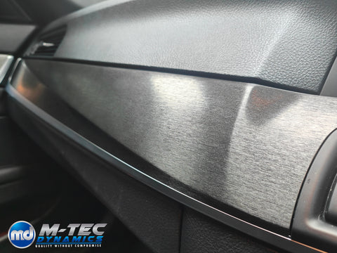 WRAPPING SERVICE - BMW F10 F11 INTERIOR TRIM SET - BLACK BRUSHED ALUMINIUM