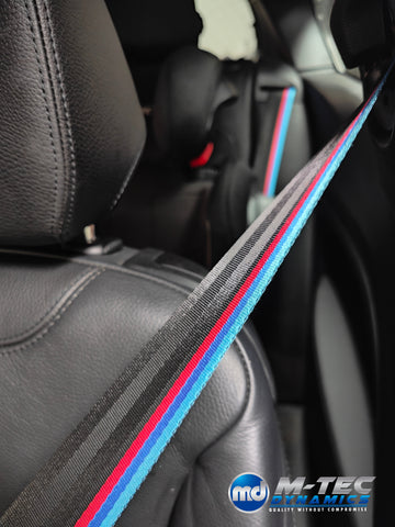 BMW F25 X3 / F26 X4 / F15 X5 / F16 X6 - FRONT SEAT BELT RE-WEBBING SERVICE - REMOVAL, RE-WEB & REFIT