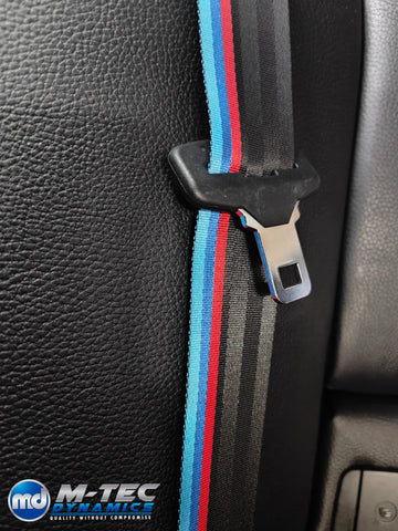 BMW 4-SERIES F32 / F82 M4 COMPETITION WIDE STRIPE SEAT BELTS - FITTING BASED ON EXCHANGE SERVICE