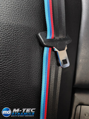 BMW 3-SERIES E90 / E92 COMPETITION WIDE STRIPE SEAT BELTS - FITTING BASED ON EXCHANGE SERVICE