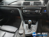 WRAPPING SERVICE - BMW F3X INTERIOR TRIM SET - TEXTURED CARBON / SILVER ACCENT - (F30 F31 F32 F33 F36)