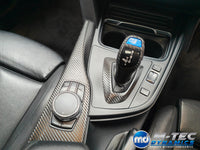 WRAPPING SERVICE - BMW F3X INTERIOR TRIM SET - TEXTURED CARBON / SILVER ACCENT - (F30 F31 F32 F33 F36)