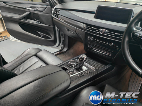 BMW X5 F15 INTERIOR TRIM SET - PERFORMANCE STYLE 3D CARBON / ALCANTARA / GLOSS BLACK ACCENTS