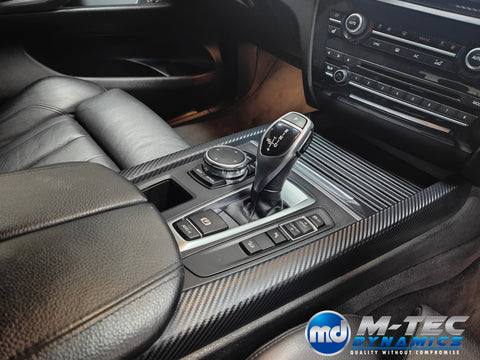 WRAPPING SERVICE - BMW X5 F15 INTERIOR TRIM SET - PERFORMANCE STYLE 3D CARBON / ALCANTARA / GLOSS BLACK ACCENTS