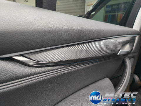 WRAPPING SERVICE - BMW X5 F15 INTERIOR TRIM SET - PERFORMANCE STYLE 3D CARBON / ALCANTARA / GLOSS BLACK ACCENTS