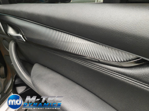 WRAPPING SERVICE - BMW X5 F15 INTERIOR TRIM SET - PERFORMANCE STYLE 3D CARBON / ALCANTARA / GLOSS BLACK ACCENTS