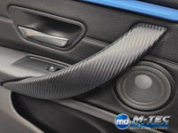 WRAPPING SERVICE - BMW F3X INTERIOR TRIM SET - 3D CARBON / ALCANTARA / BLUE ACCENT - (F30 F31 F32 F33 F36)