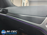 WRAPPING SERVICE - BMW G20 G21 G22 / G26 GC INTERIOR TRIM SET INC. STEERING WHEEL TRIM - DEEP TEXTURED GLOSSY BLACK CARBON (MTD-TEX)