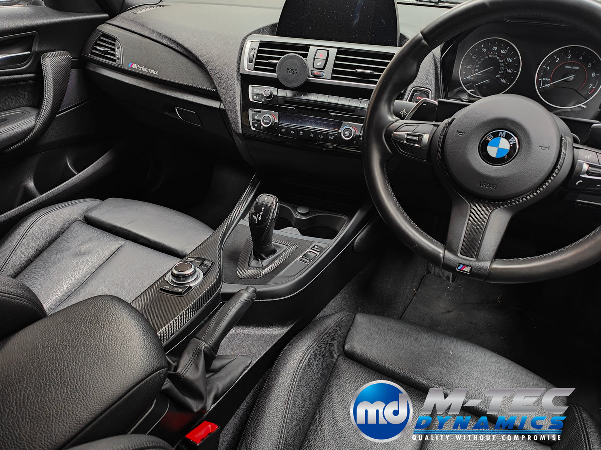 WRAPPING SERVICE - BMW F2X INTERIOR TRIM SET - PERFORMANCE STYLE / TEXTURED CARBON- F20 F21 F22 F23