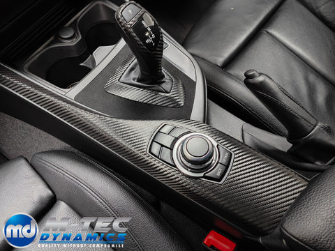 WRAPPING SERVICE - BMW F2X INTERIOR TRIM SET - PERFORMANCE STYLE / DEEP TEXTURED GLOSSY CARBON (MTD-TEX) - F20 F21 F22 F23