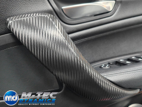 WRAPPING SERVICE - BMW F2X INTERIOR TRIM SET - PERFORMANCE STYLE / DEEP TEXTURED GLOSSY CARBON (MTD-TEX) - F20 F21 F22 F23