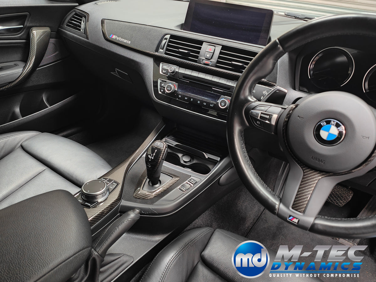 WRAPPING SERVICE - BMW F20 F21 F22 F23 LCI-2 PERFORMANCE STYLE INTERIOR TRIM SET - HIGH GLOSS CARBON