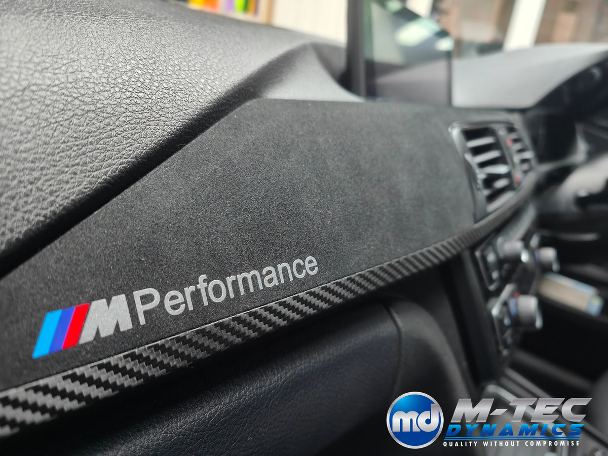 WRAPPING SERVICE - BMW F36 GRAN COUPE INTERIOR TRIM SET & DOOR ACCENTS - PERFORMANCE STYLE / DEEP TEXTURED GLOSSY CARBON (MTD-TEX)