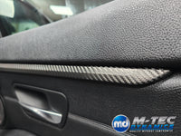 WRAPPING SERVICE - BMW F36 GRAN COUPE INTERIOR TRIM SET & DOOR ACCENTS - PERFORMANCE STYLE / DEEP TEXTURED GLOSSY CARBON (MTD-TEX)