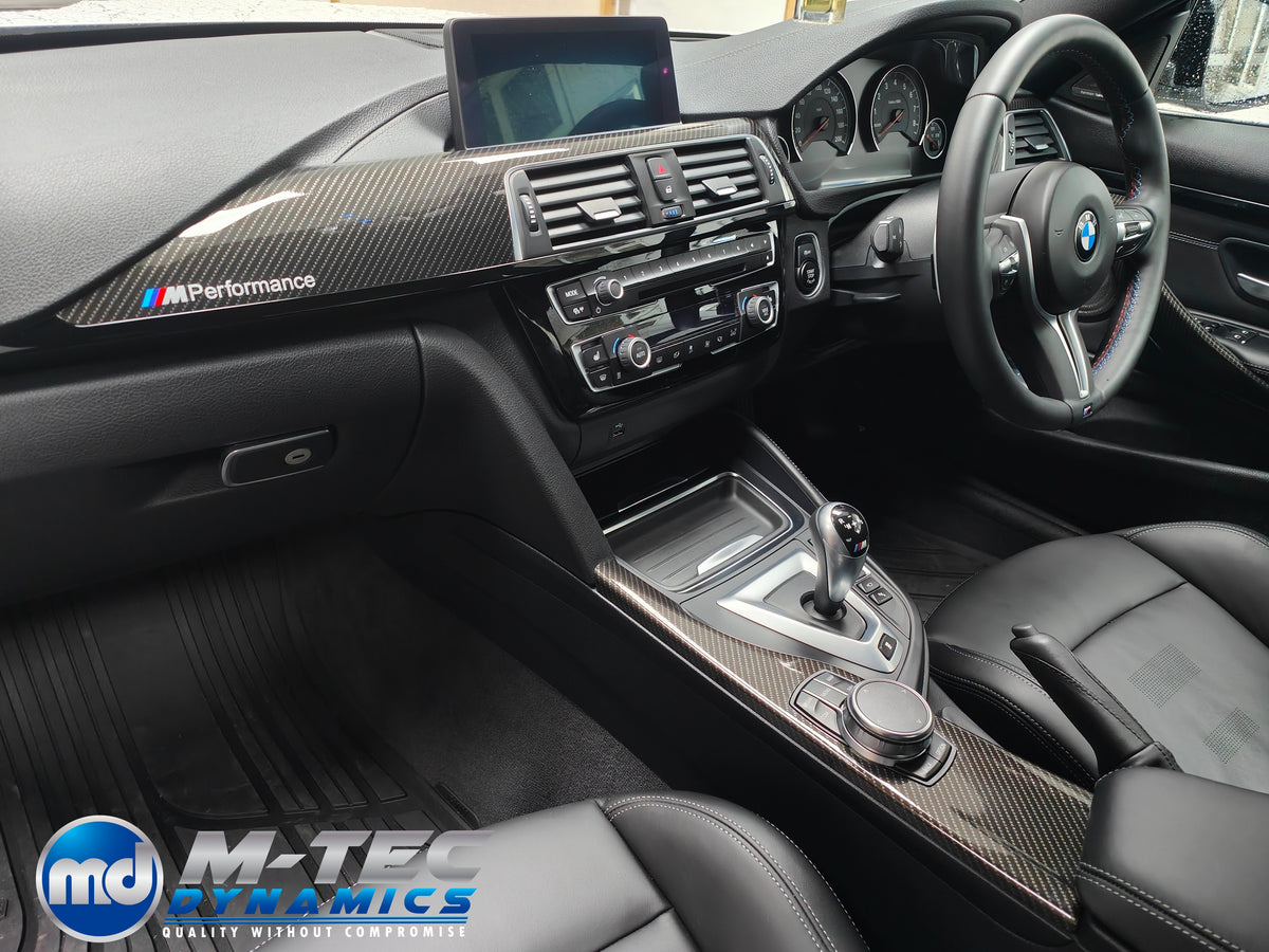 WRAPPING SERVICE - BMW F8X M3 / M4 INTERIOR TRIM SET - HIGH GLOSS CARBON - F80 F82