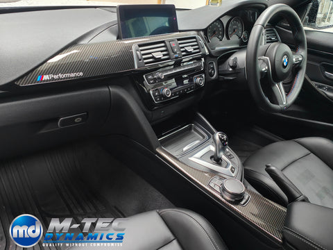 WRAPPING SERVICE - BMW M3 / M4 INTERIOR TRIM SET - HIGH GLOSS CARBON (MTD-HG) - F80 F82