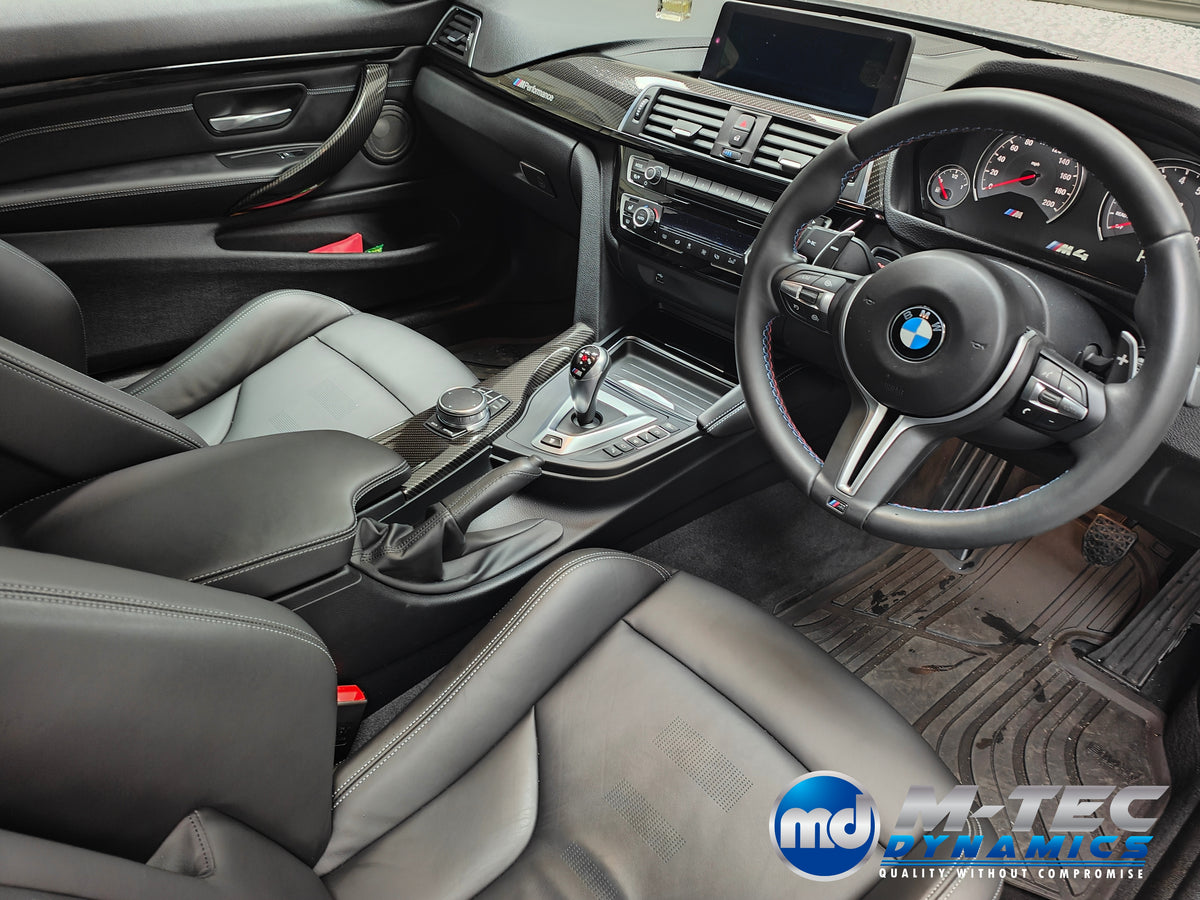 WRAPPING SERVICE - BMW F8X M3 / M4 INTERIOR TRIM SET - HIGH GLOSS CARBON - F80 F82
