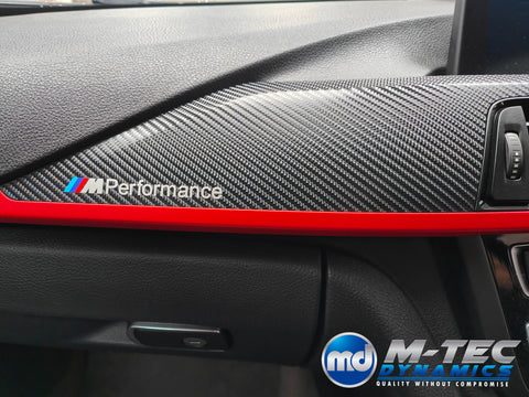 BMW F3X CUSTOM INTERIOR TRIM SET & SEAT BELT PACKAGE (RED) - F30 F31 F32 F33 F36