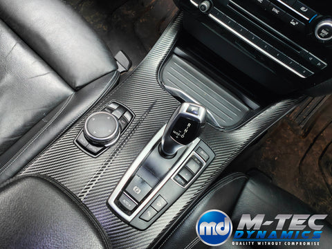 BMW X3 F25 / X4 F26 INTERIOR TRIM SET WRAPPING SERVICE - DEEP TEXTURED CARBON (MTD-TEX)