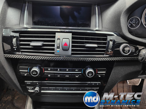 BMW X3 F25 / X4 F26 INTERIOR TRIM SET WRAPPING SERVICE - DEEP TEXTURED CARBON (MTD-TEX)