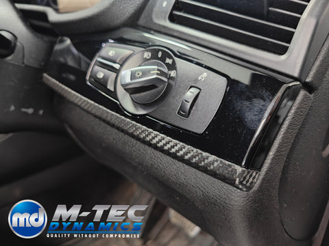 BMW X3 F25 / X4 F26 INTERIOR TRIM SET WRAPPING SERVICE - DEEP TEXTURED CARBON (MTD-TEX)