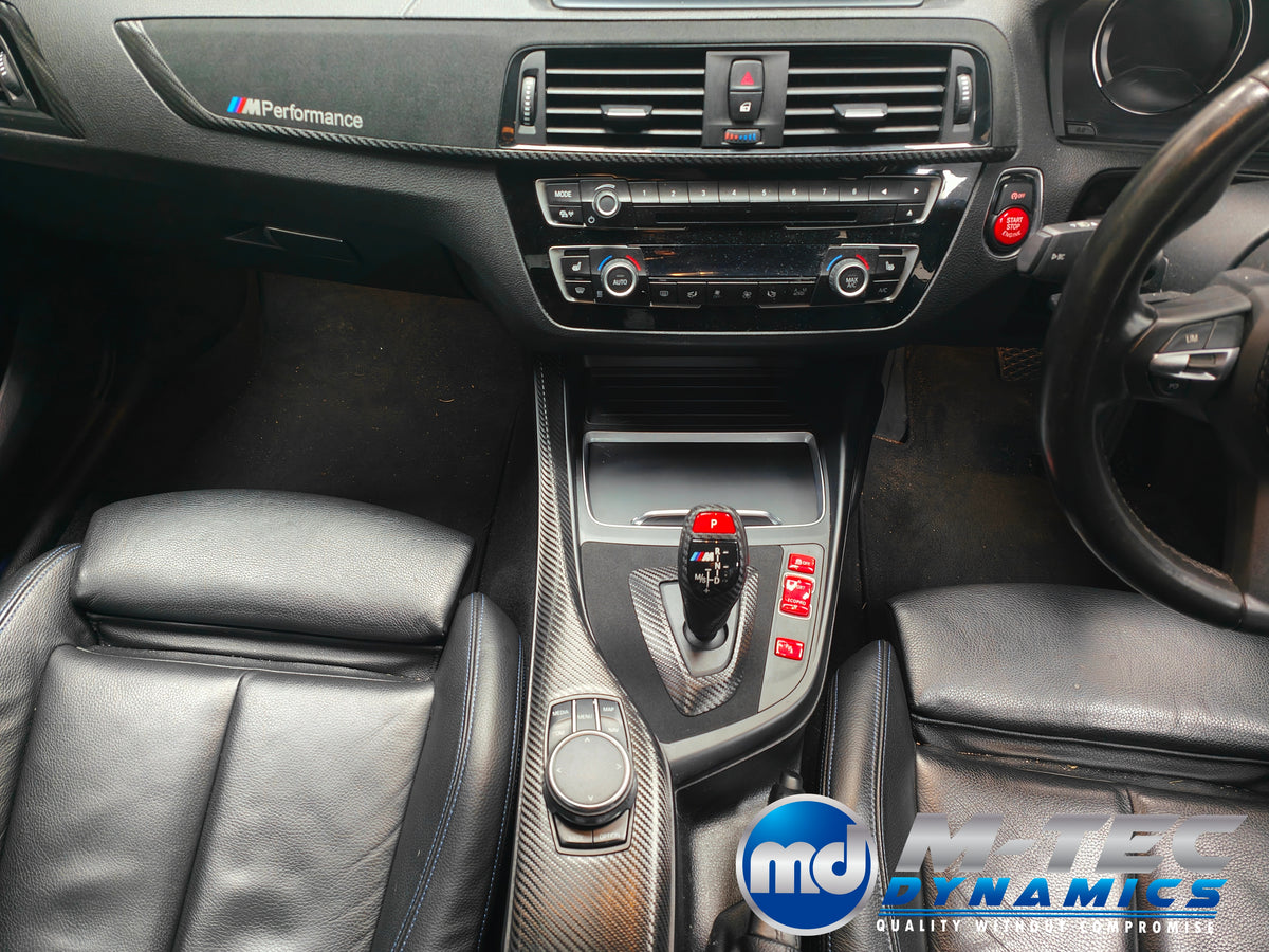 WRAPPING SERVICE - BMW F20 F21 F22 F23 LCI-2 PERFORMANCE STYLE INTERIOR TRIM SET - TEXTURED CARBON