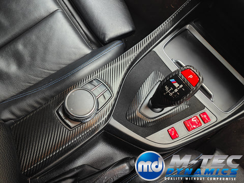 BMW F20 F21 F22 F23 LCI-2 PERFORMANCE STYLE INTERIOR TRIM SET - DEEP TEXTURED GLOSSY CARBON (MTD-TEX) - WRAPPING SERVICE