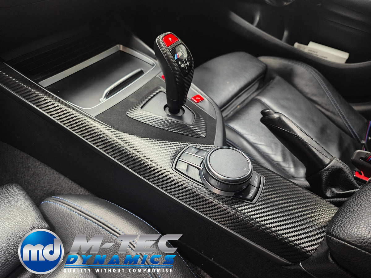 WRAPPING SERVICE - BMW F20 F21 F22 F23 LCI-2 PERFORMANCE STYLE INTERIOR TRIM SET - TEXTURED CARBON
