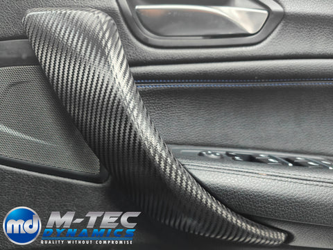 BMW F20 F21 F22 F23 LCI-2 PERFORMANCE STYLE INTERIOR TRIM SET - DEEP TEXTURED GLOSSY CARBON (MTD-TEX) - WRAPPING SERVICE