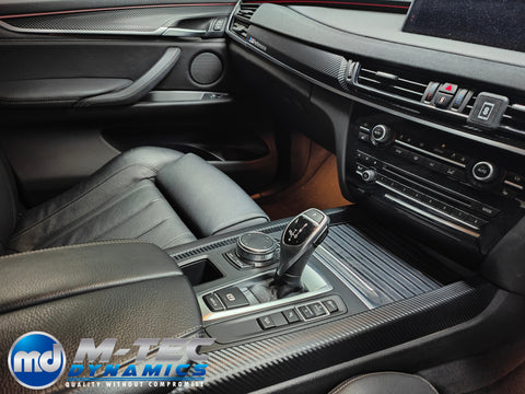 WRAPPING SERVICE - BMW X5 F15 INTERIOR TRIM SET - PERFORMANCE STYLE 3D CARBON / ALCANTARA