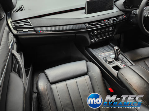 WRAPPING SERVICE - BMW X5 F15 INTERIOR TRIM SET - PERFORMANCE STYLE 3D CARBON / ALCANTARA