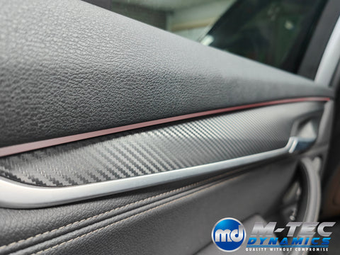 WRAPPING SERVICE - BMW X5 F15 INTERIOR TRIM SET - PERFORMANCE STYLE 3D CARBON / ALCANTARA