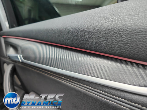 WRAPPING SERVICE - BMW X5 F15 INTERIOR TRIM SET - PERFORMANCE STYLE 3D CARBON / ALCANTARA