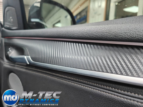 WRAPPING SERVICE - BMW X5 F15 INTERIOR TRIM SET - PERFORMANCE STYLE 3D CARBON / ALCANTARA