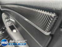 WRAPPING SERVICE - BMW F10 F11 INTERIOR TRIM SET - TEXTURED GLOSSY BLACK CARBON
