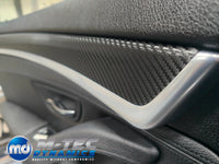 WRAPPING SERVICE - BMW F10 F11 INTERIOR TRIM SET - TEXTURED GLOSSY BLACK CARBON