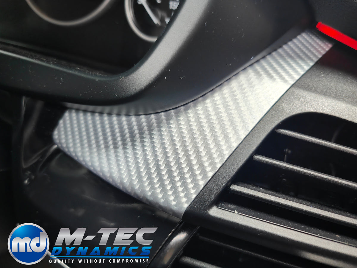 BMW X5 F15 INTERIOR TRIM SET WRAPPING SERVICE - 4D SILVER CARBON