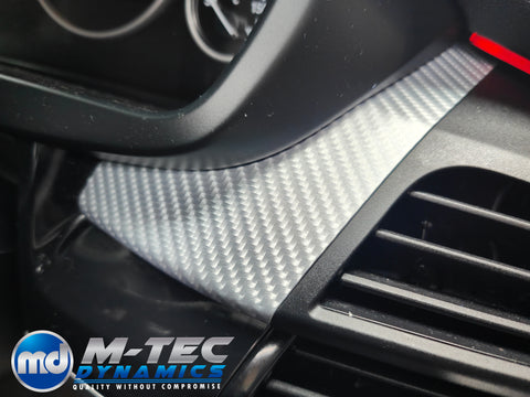 BMW X5 F15 INTERIOR TRIM SET WRAPPING SERVICE - 4D SILVER CARBON