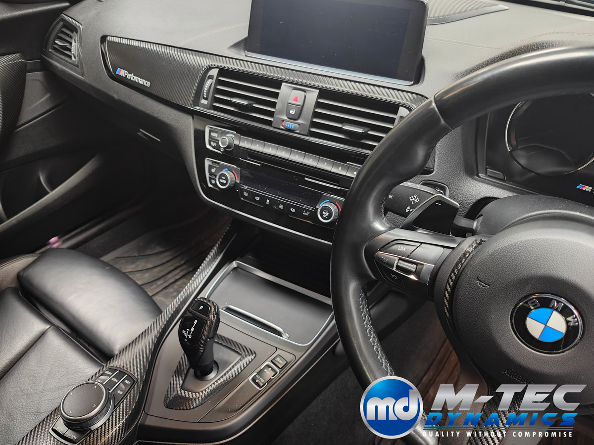 WRAPPING SERVICE - BMW F20 F21 F22 F23 LCI-2 INTERIOR TRIM SET - TEXTURED CARBON