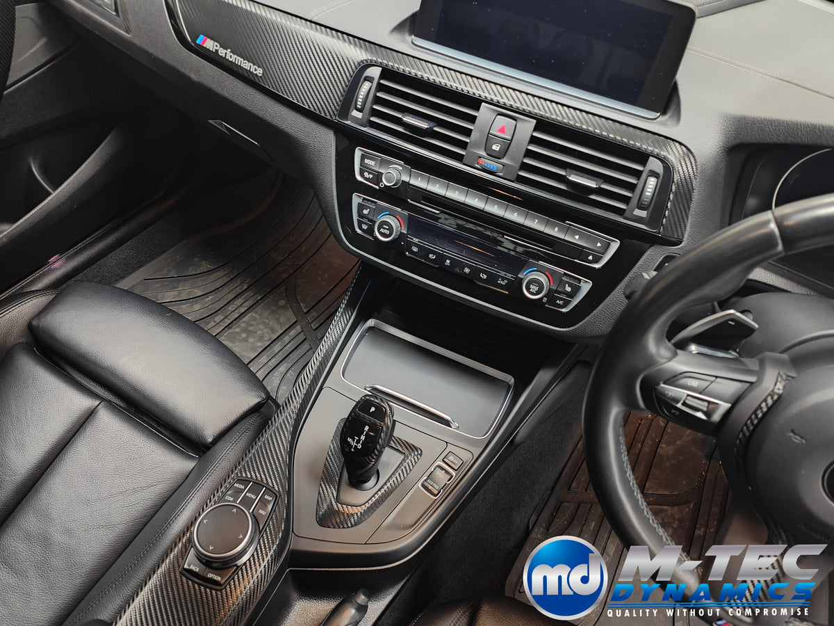 WRAPPING SERVICE - BMW F20 F21 F22 F23 LCI-2 INTERIOR TRIM SET - TEXTURED CARBON