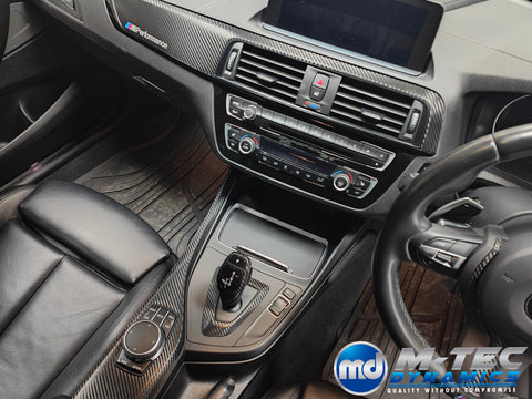 BMW F20 F21 F22 F23 LCI-2 INTERIOR TRIM SET - PREMIUM TEXTURED BLACK CARBON - WRAPPING SERVICE