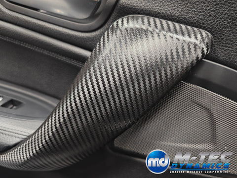 BMW F20 F21 F22 F23 LCI-2 INTERIOR TRIM SET - PREMIUM TEXTURED BLACK CARBON - WRAPPING SERVICE