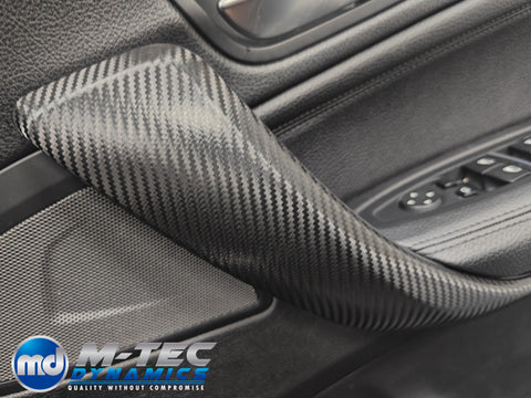 BMW F20 F21 F22 F23 LCI-2 INTERIOR TRIM SET - PREMIUM TEXTURED BLACK CARBON - WRAPPING SERVICE