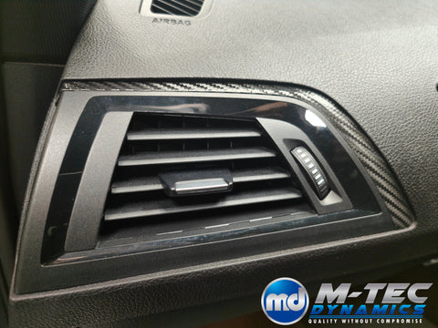 BMW F20 F21 F22 F23 LCI-2 INTERIOR TRIM SET - PREMIUM TEXTURED BLACK CARBON - WRAPPING SERVICE